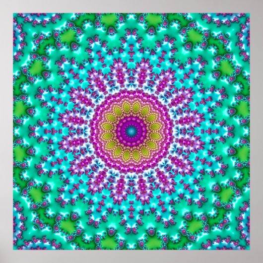 Fraktal-Mandala 3 Poster (Vorne)