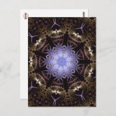 Fraktal Mandala #65 Postkarte (Vorne/Hinten)