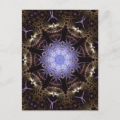 Fraktal Mandala #65 Postkarte (Vorderseite)