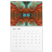 Fraktal Mandala Artistry 12 Monate Mauerkalender Kalender (Mär 2026)