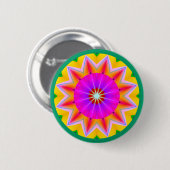 Fraktal Mandala Button (Vorne & Hinten)