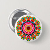 Fraktal Mandala Button (Vorne & Hinten)