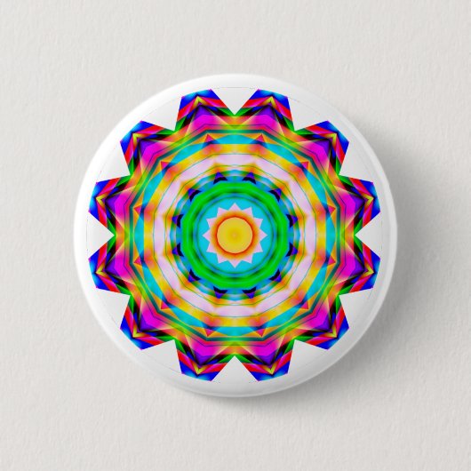 Fraktal Mandala Button (Vorderseite)