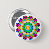 Fraktal Mandala Button (Vorne & Hinten)