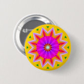 Fraktal Mandala Button (Vorne & Hinten)