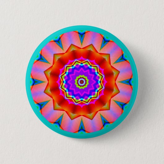 Fraktal Mandala Button (Vorderseite)
