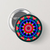 Fraktal Mandala Button (Vorne & Hinten)