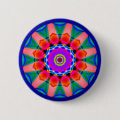 Fraktal Mandala Button (Vorderseite)