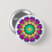 Fraktal Mandala Button (Vorne & Hinten)