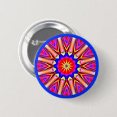 Fraktal Mandala Button (Vorne & Hinten)