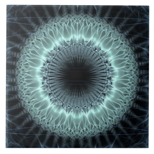 Fraktal-Mandala Fliese (Vorderseite)