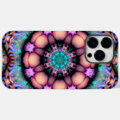 Fraktal Mandala floral Psychedelic Art Case-Mate iPhone Hülle (Rückseite (Horizontal))