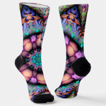 Fraktal Mandala Floral Psychedelic
