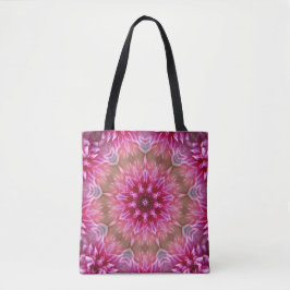 Fraktal Mandala Floral Psychedelic Tasche