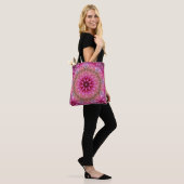 Fraktal Mandala Floral Psychedelic Tasche (Am Model)
