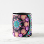 Fraktal Mandala Floral Psychedelic Tasse (Zentrum)