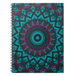 Fraktal Mandala Geometric Circle Southwestern Notizblock