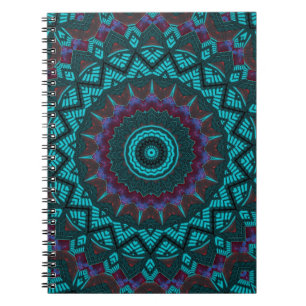 Fraktal Mandala Geometric Circle Southwestern Notizblock
