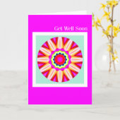 Fraktal Mandala - Gut machen - II Karte (Gelbe Blume)