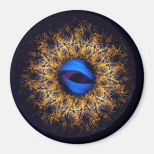 Fraktal Mandala Königs Auge Magnet
