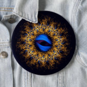 Fraktal-Mandala-Königsauge Button (Beispiel)