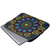 Fraktal Mandala Lace Art Notebook Laptopschutzhülle (Vorne Knopf)