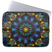Fraktal Mandala Lace Art Notebook Laptopschutzhülle (Vorderseite)