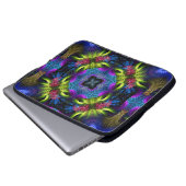 Fraktal Mandala Magic Art Notebook Laptopschutzhülle (Vorne Knopf)
