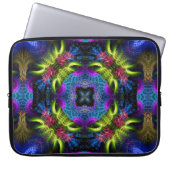 Fraktal Mandala Magic Art Notebook Laptopschutzhülle (Vorderseite)