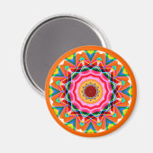 Fraktal Mandala Magnet (Vorderseite/Rückseite)