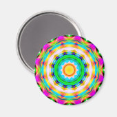 Fraktal Mandala Magnet (Vorderseite/Rückseite)