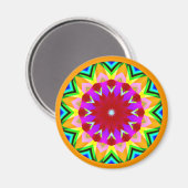 Fraktal Mandala Magnet (Vorderseite/Rückseite)