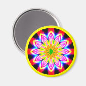 Fraktal Mandala Magnet (Vorderseite/Rückseite)