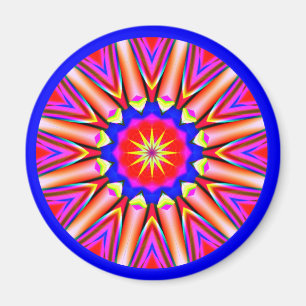Fraktal Mandala Magnet