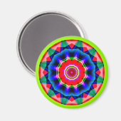 Fraktal Mandala Magnet (Vorderseite/Rückseite)