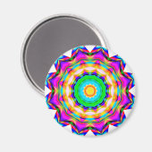 Fraktal Mandala Magnet (Vorderseite/Rückseite)