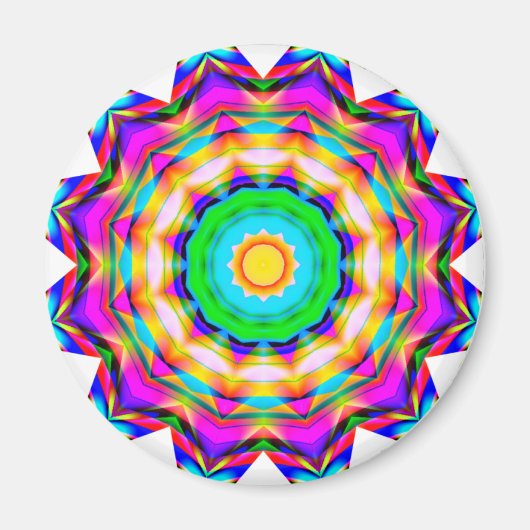 Fraktal Mandala Magnet (Vorne)