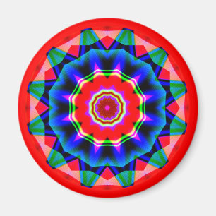 Fraktal Mandala Magnet