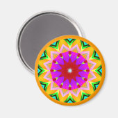 Fraktal Mandala Magnet (Vorderseite/Rückseite)