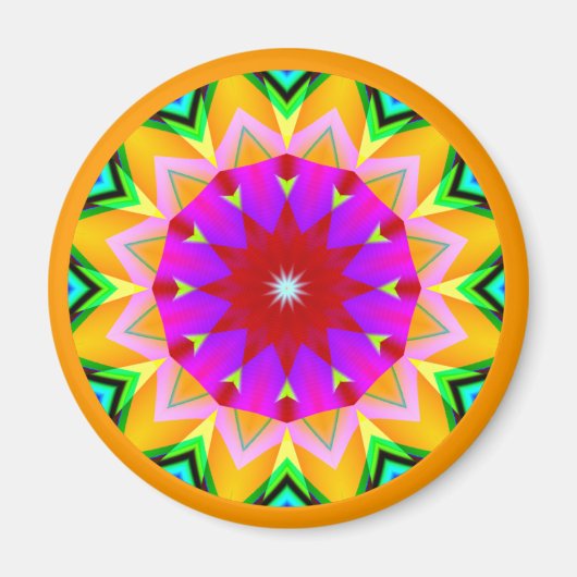 Fraktal Mandala Magnet (Vorne)