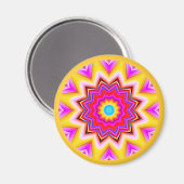 Fraktal Mandala Magnet (Vorderseite/Rückseite)