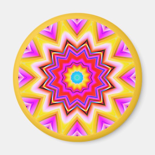 Fraktal Mandala Magnet (Vorne)