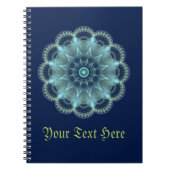 Fraktal Mandala Notizblock (Vorderseite)