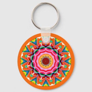 Fraktal Mandala Schlüsselanhänger