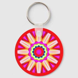 Fraktal Mandala Schlüsselanhänger