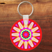 Fraktal Mandala Schlüsselanhänger (Vorderseite)