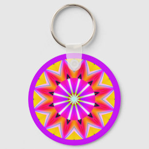 Fraktal Mandala Schlüsselanhänger