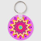 Fraktal Mandala Schlüsselanhänger (Vorderseite)
