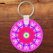 Fraktal Mandala Schlüsselanhänger (Vorderseite)
