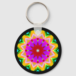 Fraktal Mandala Schlüsselanhänger